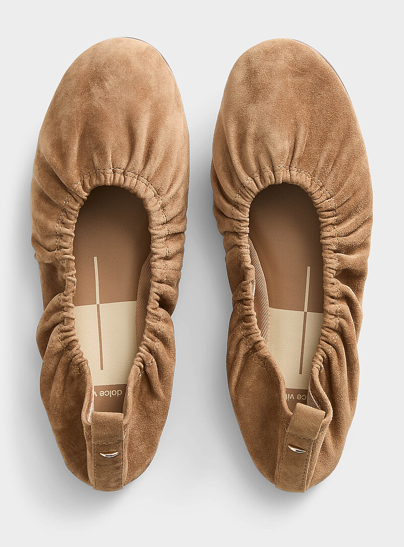 Dolce Vita: La ballerine fronc&eacute;e Conrad Femme Noir pour femme