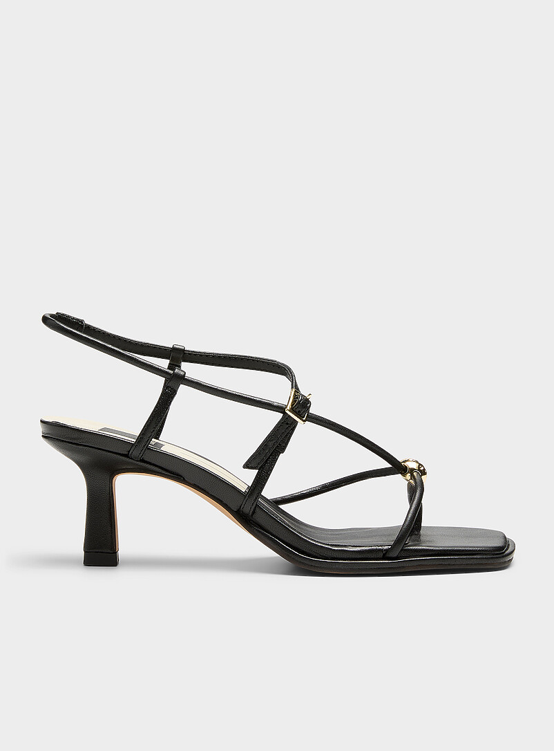 Mylee golden bead straps sandals product image (primary)