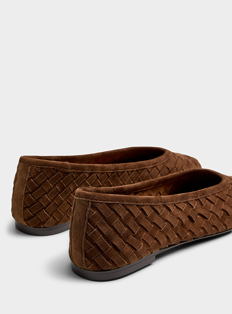Koy basketweave suede ballet flats product image 2