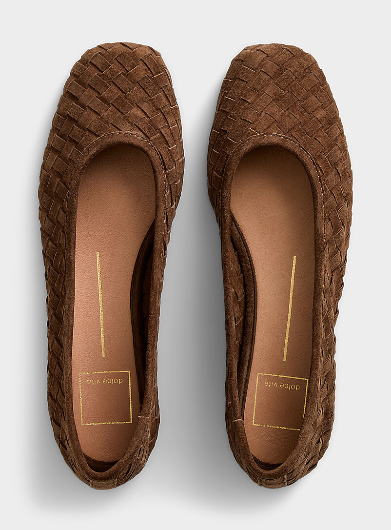 Koy basketweave suede ballet flats product image 3