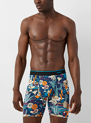 BN3TH Patterned Blue Buenos Dias boxer brief for men