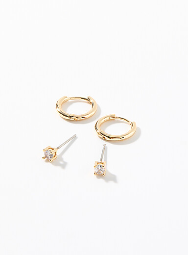 Les boucles d'oreilles &eacute;pur&eacute;es Ensemble de 2