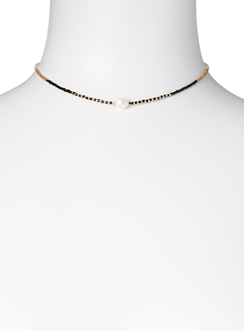 Simons Black Pure fantaisy necklace for women