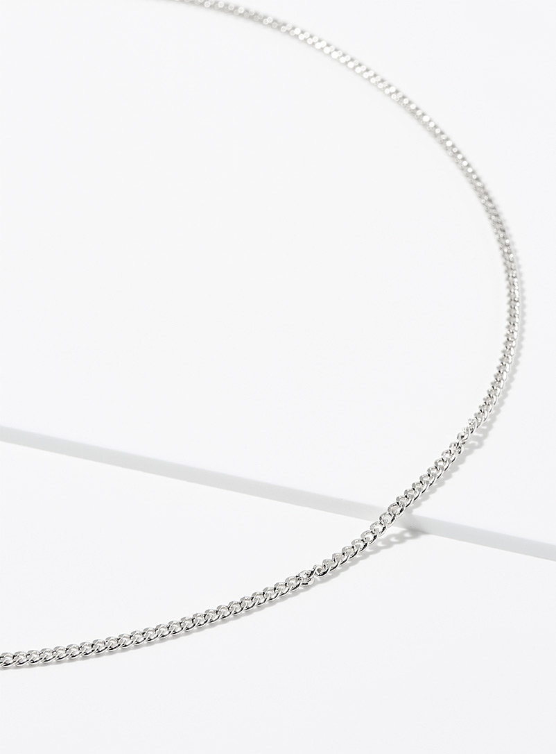 Simons Silver Essential curb-link chain for women