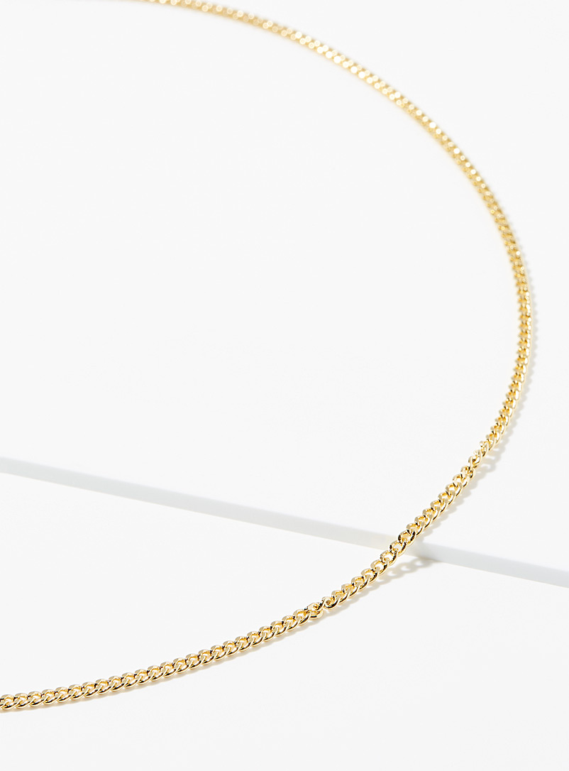 Simons Gold Essential curb-link chain for women