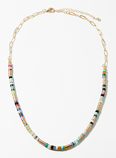 Heishi colourful necklace
