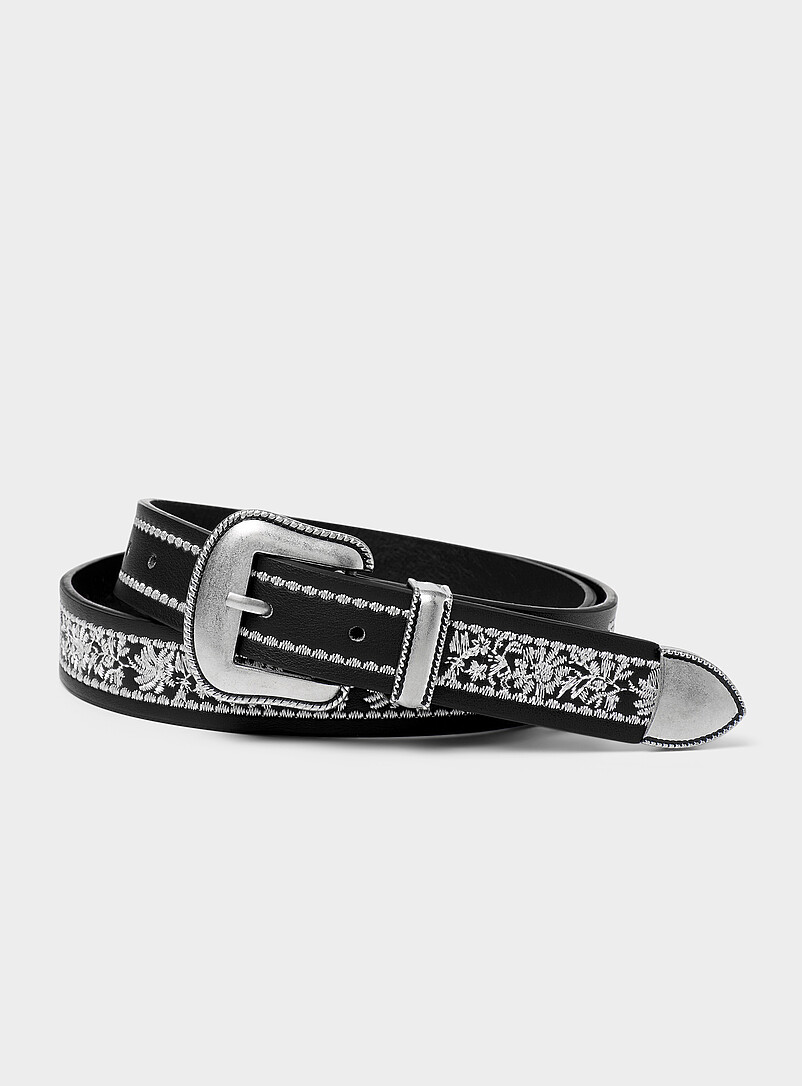 TOPACC Ceinture Concho Western en métal pour femme avec chaîne de cowgirl pour robes, jeans, tenue de concert de campagne, 1 argent-38, Length 45 (28 extended chain 17 TOPACC Ceinture Concho Western en métal pour femme avec chaîne de cowgirl pour robes, jeans, tenue de concert de campagne, 1 argent-38, Length 45 (28 extended chain 17