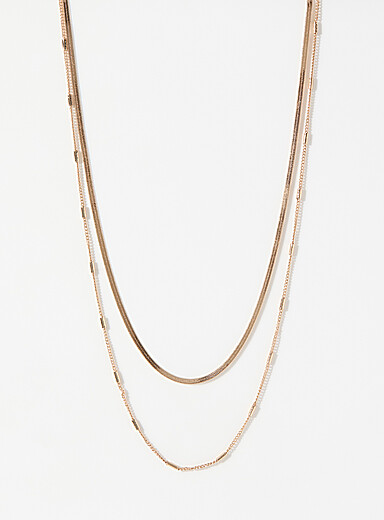 Snake-link two-row chain