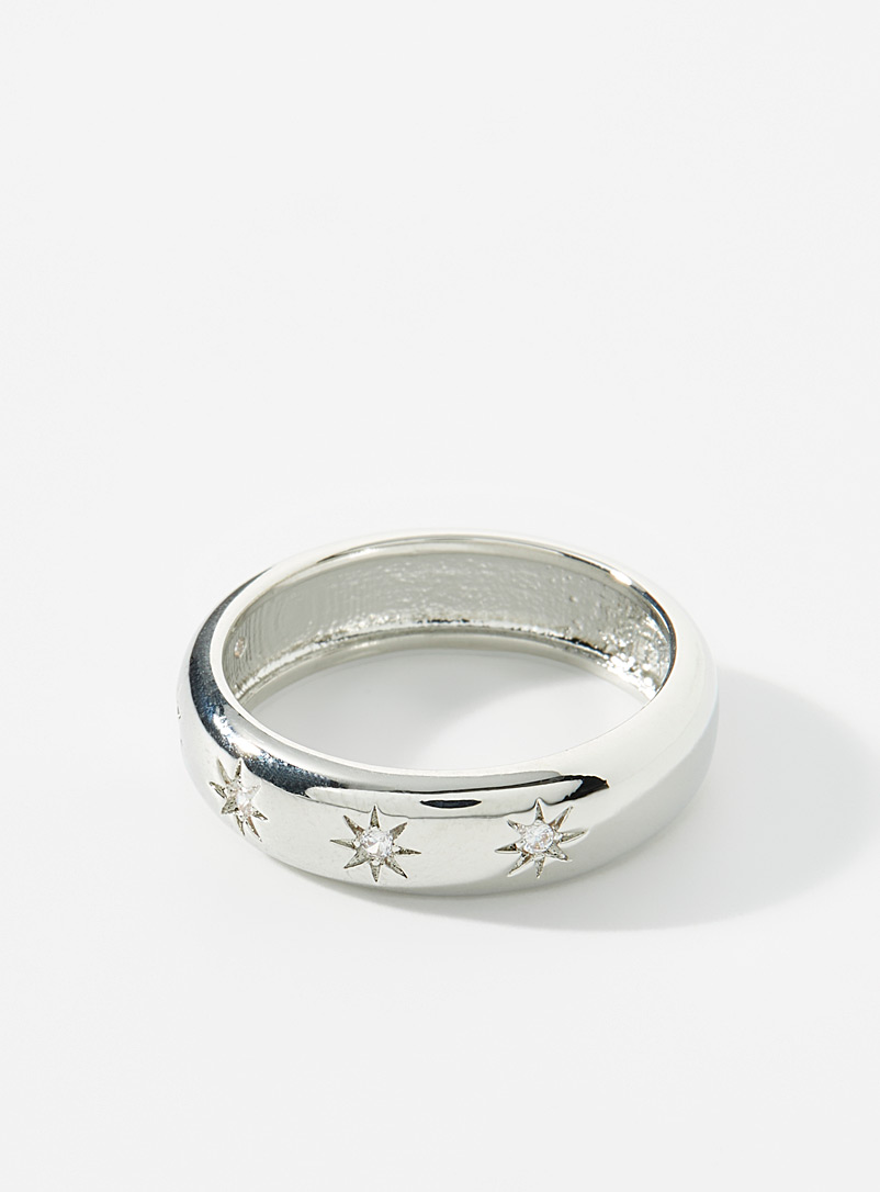 Simons Silver Starry ring for women