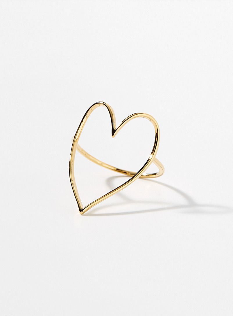 Simons Assorted Heart silhouette ring for women