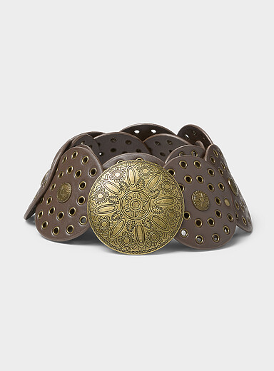 La large ceinture pastilles &agrave; &oelig;illets