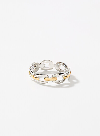 Two-tone chain ring