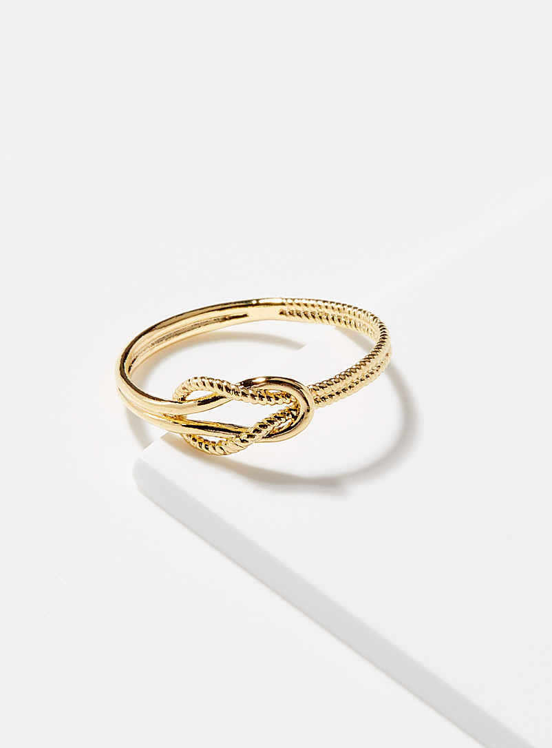 Simons Assorted Interlaced knot ring for women