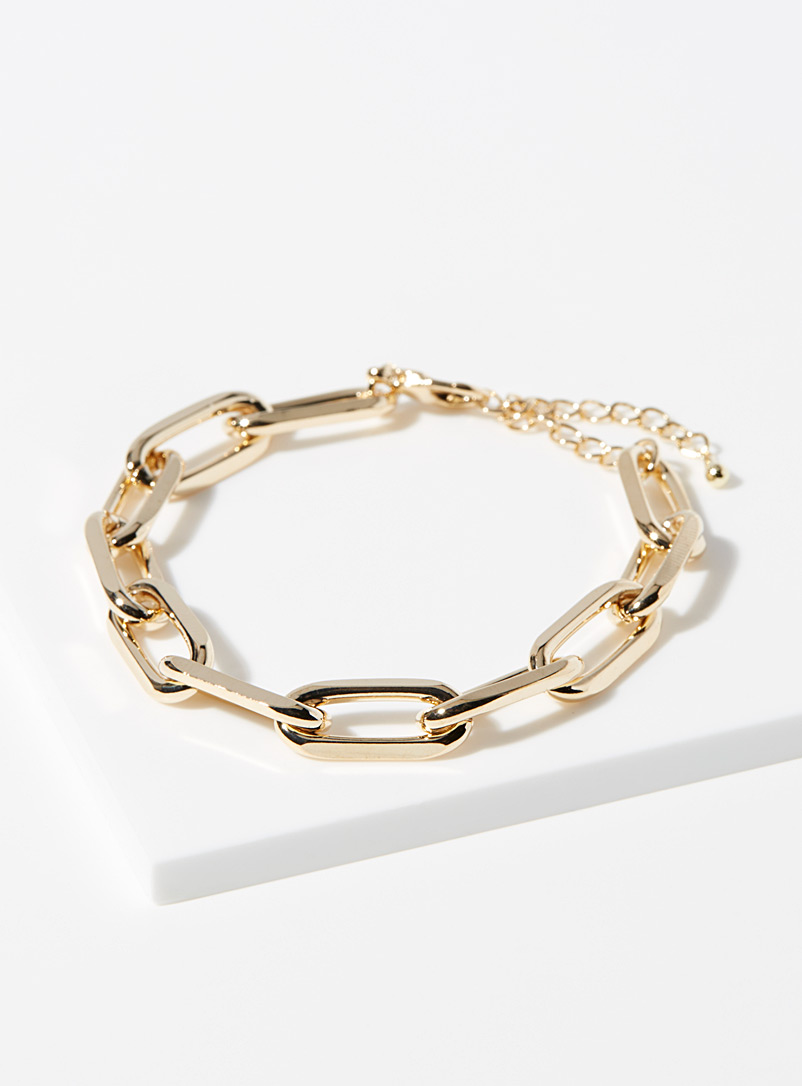 Simons: Le bracelet mailles ovales Assorti pour femme