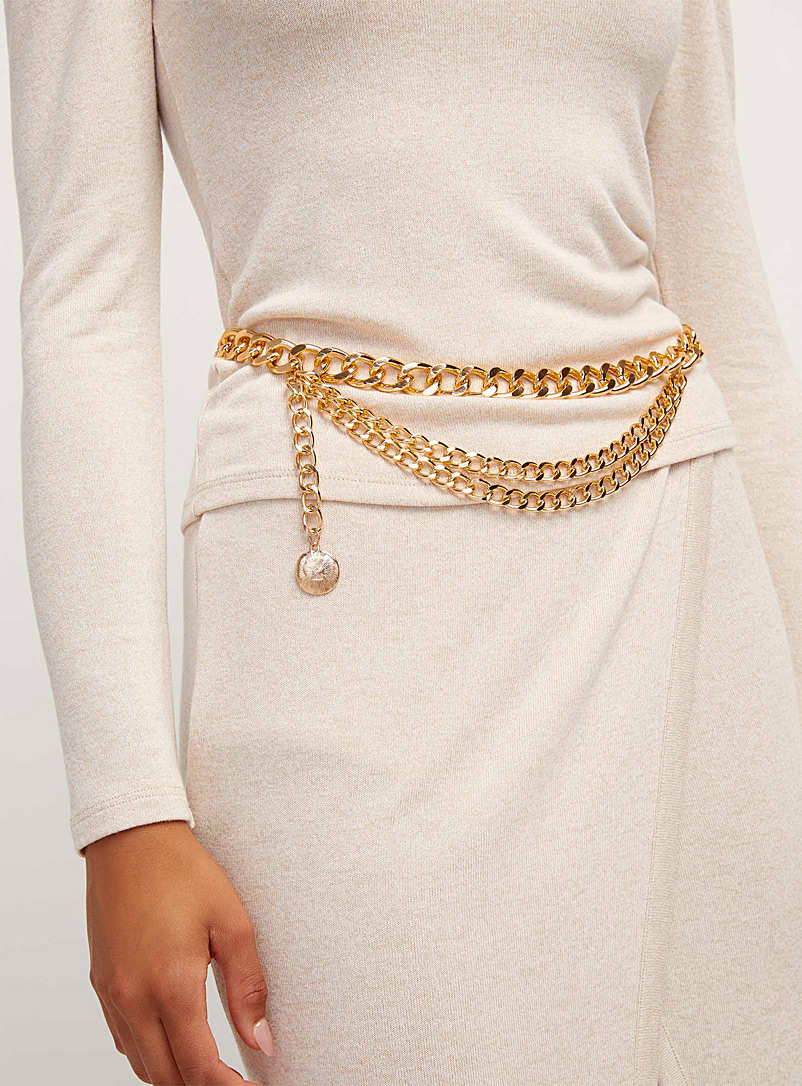 Ceintures à Chaîne Tendance - Accessoire Mode Féminin Ou Masculin - Style Rock Ou Casual - Ajustables