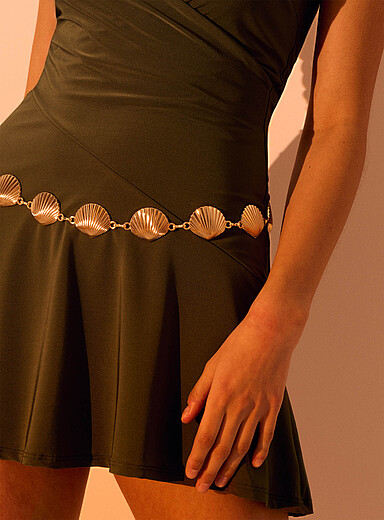 Shell metallic belt