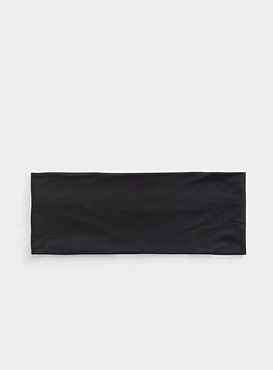 Le large bandeau jersey uni