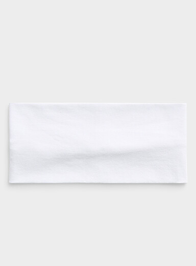 Le large bandeau jersey uni