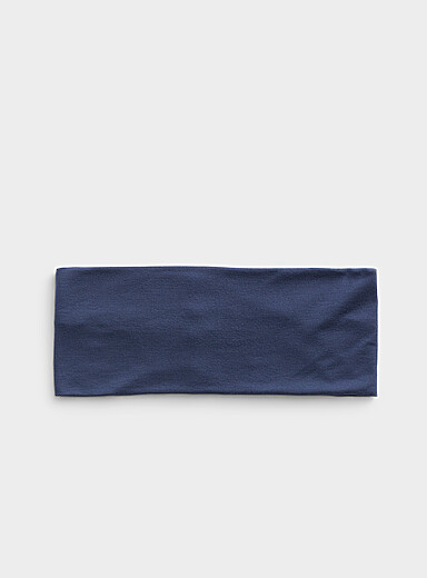 Wide solid jersey headband