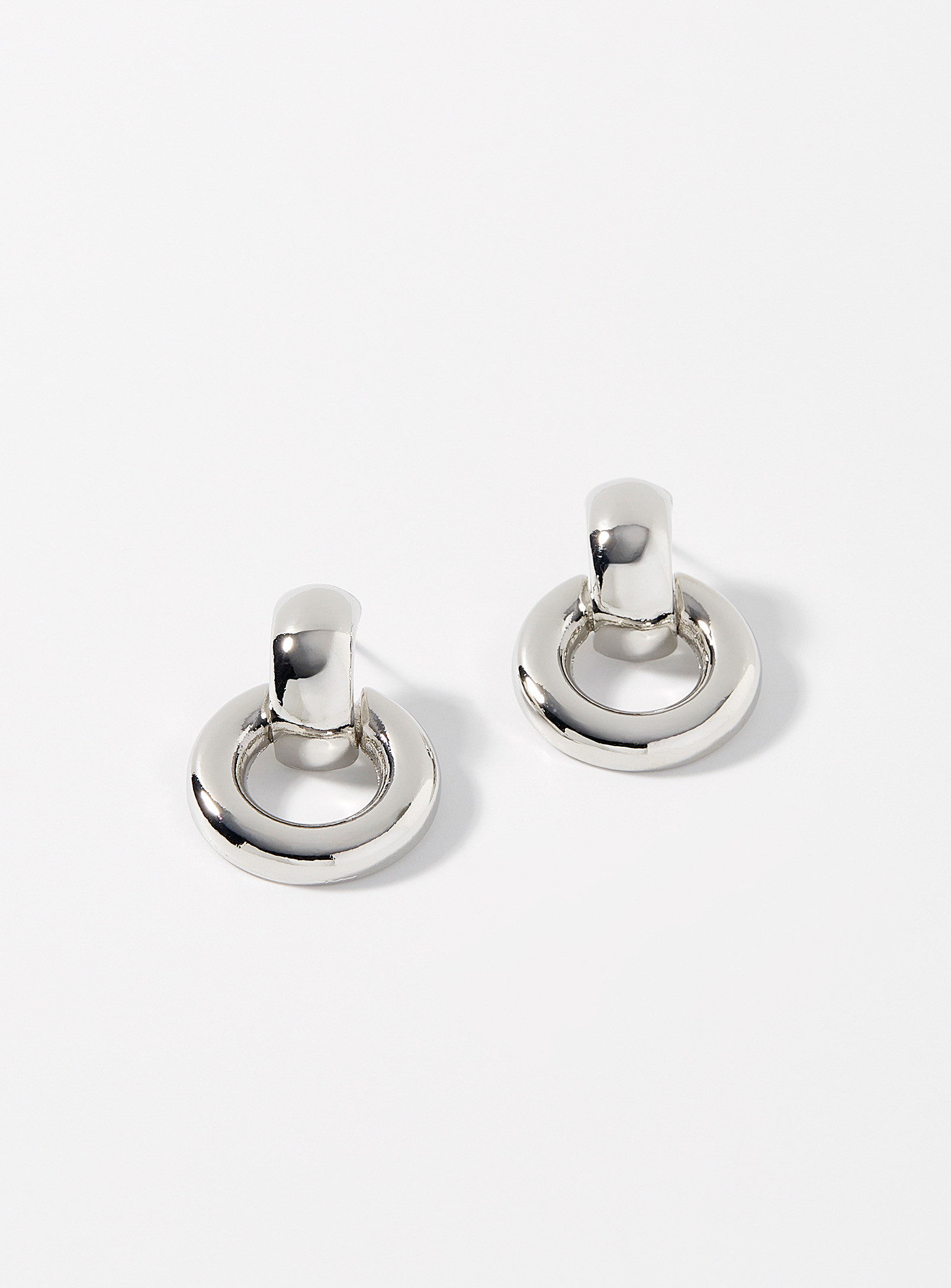 Simons - Women's Metallic hoop earrings