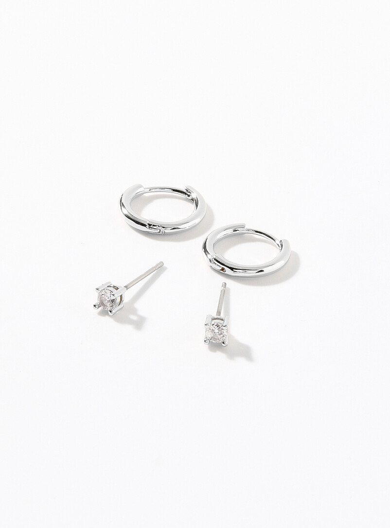 Minimalist Earrings Set Of 2