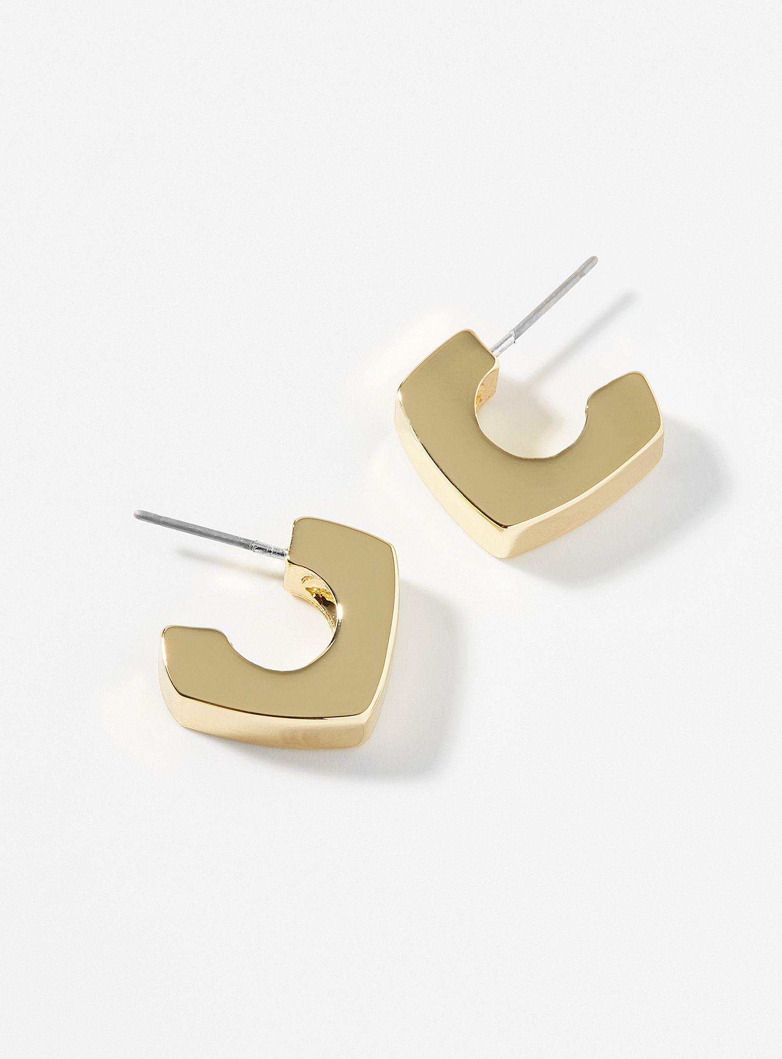 Le 31 Thick Square Earrings In Gold