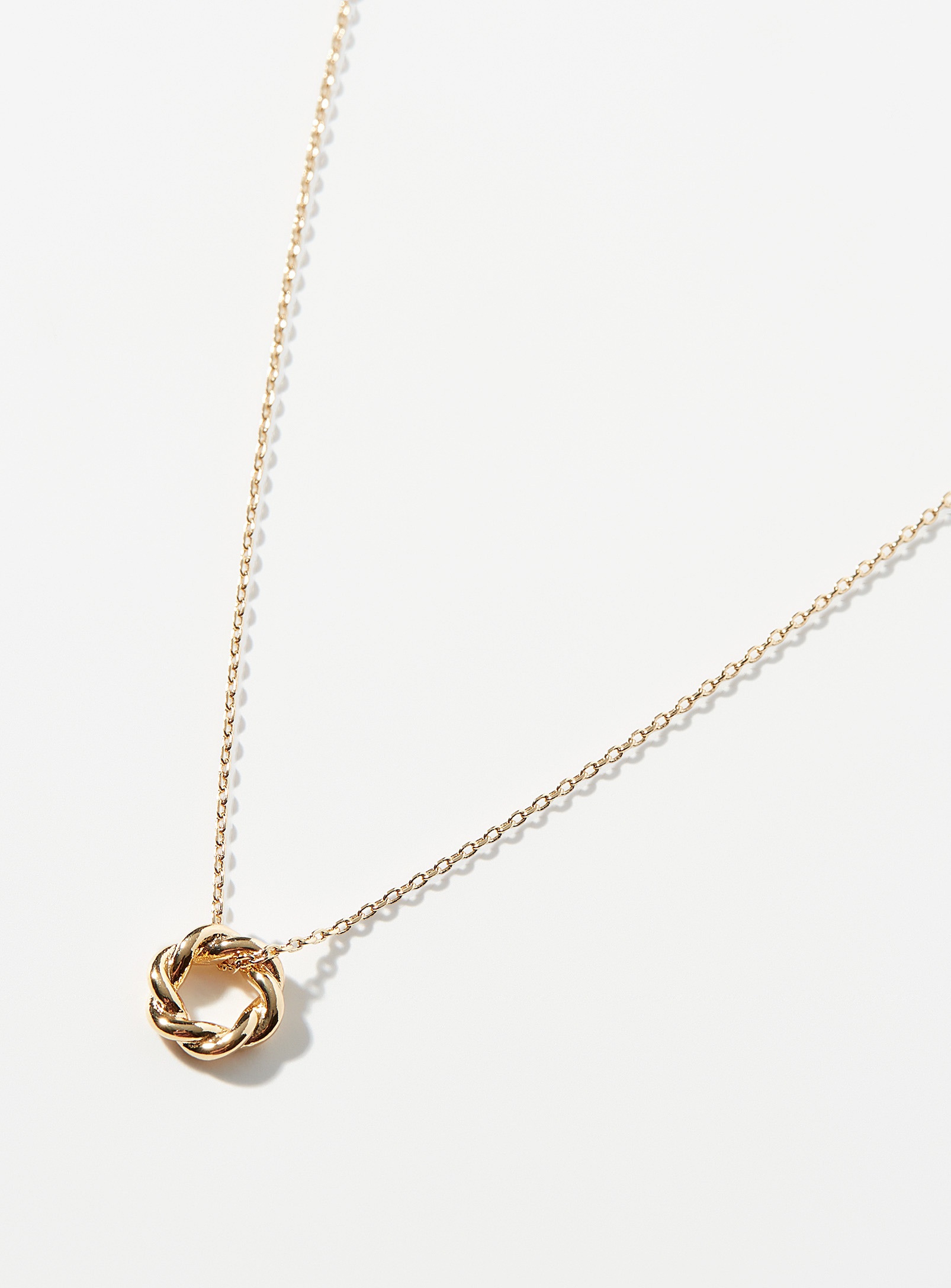Simons - Women's Twisted ring necklace