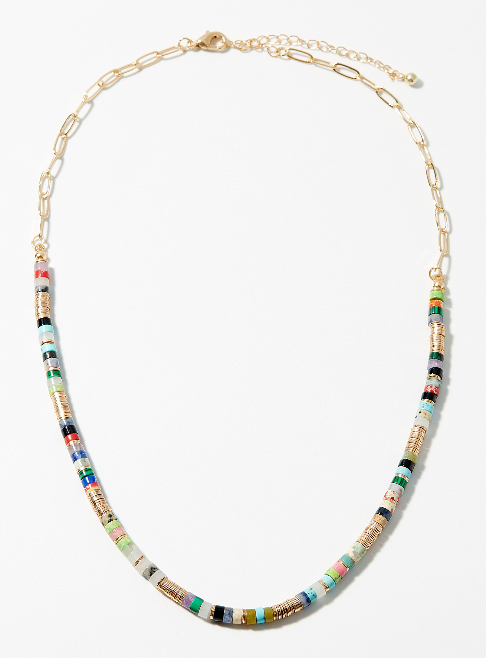 Simons - Women's Heishi colourful necklace