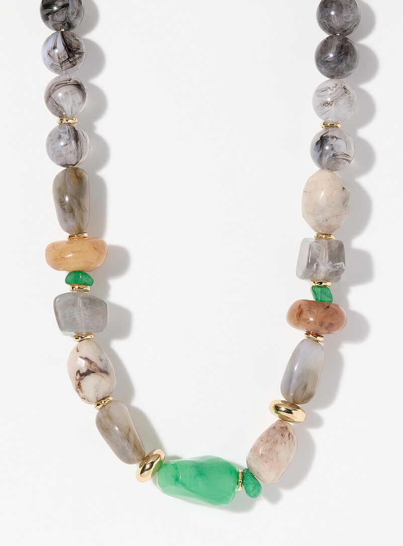 Large Colourful Stone Necklace