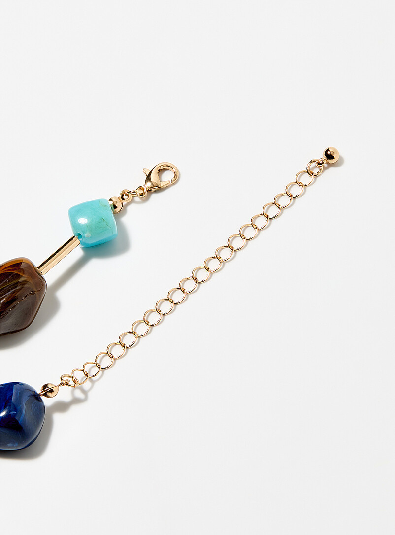 Large colourful stone stations necklace product image 2
