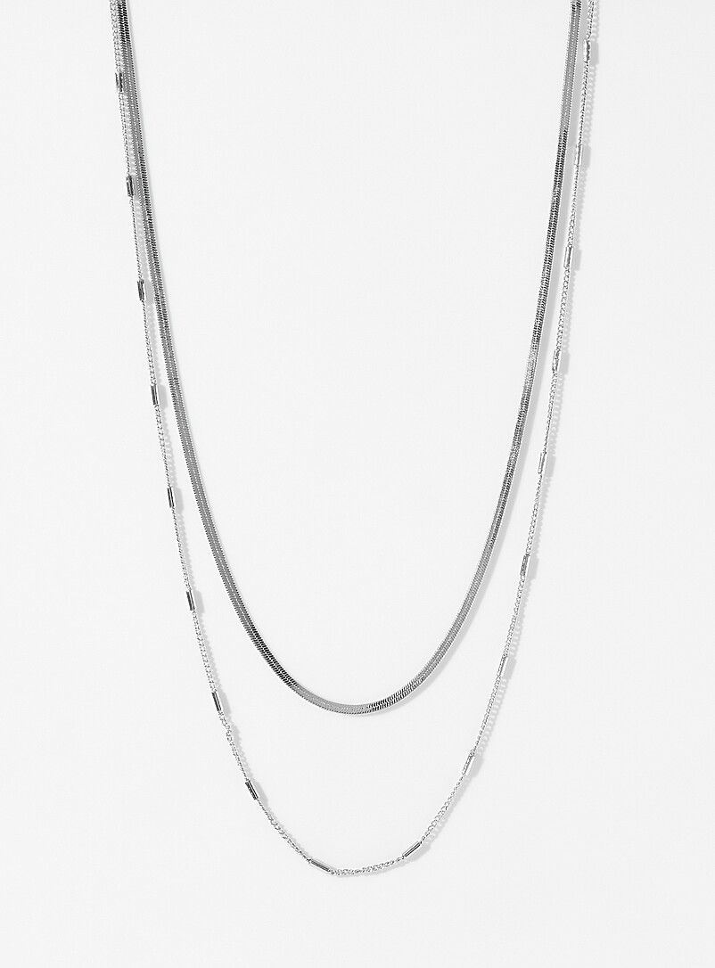 Snake-link two-row chain product image (primary)