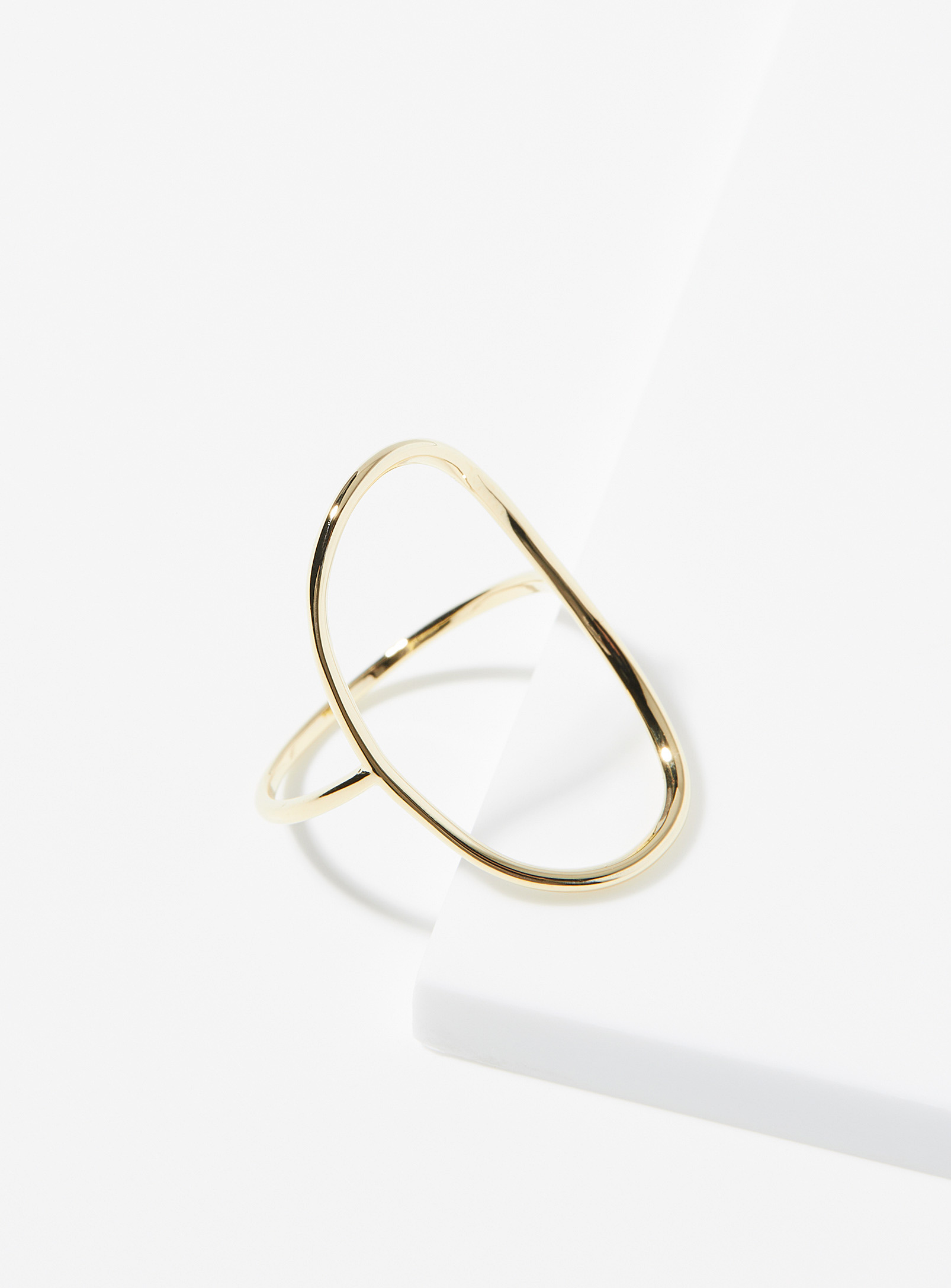 Simon's Openwork Hoop Ring In Gold