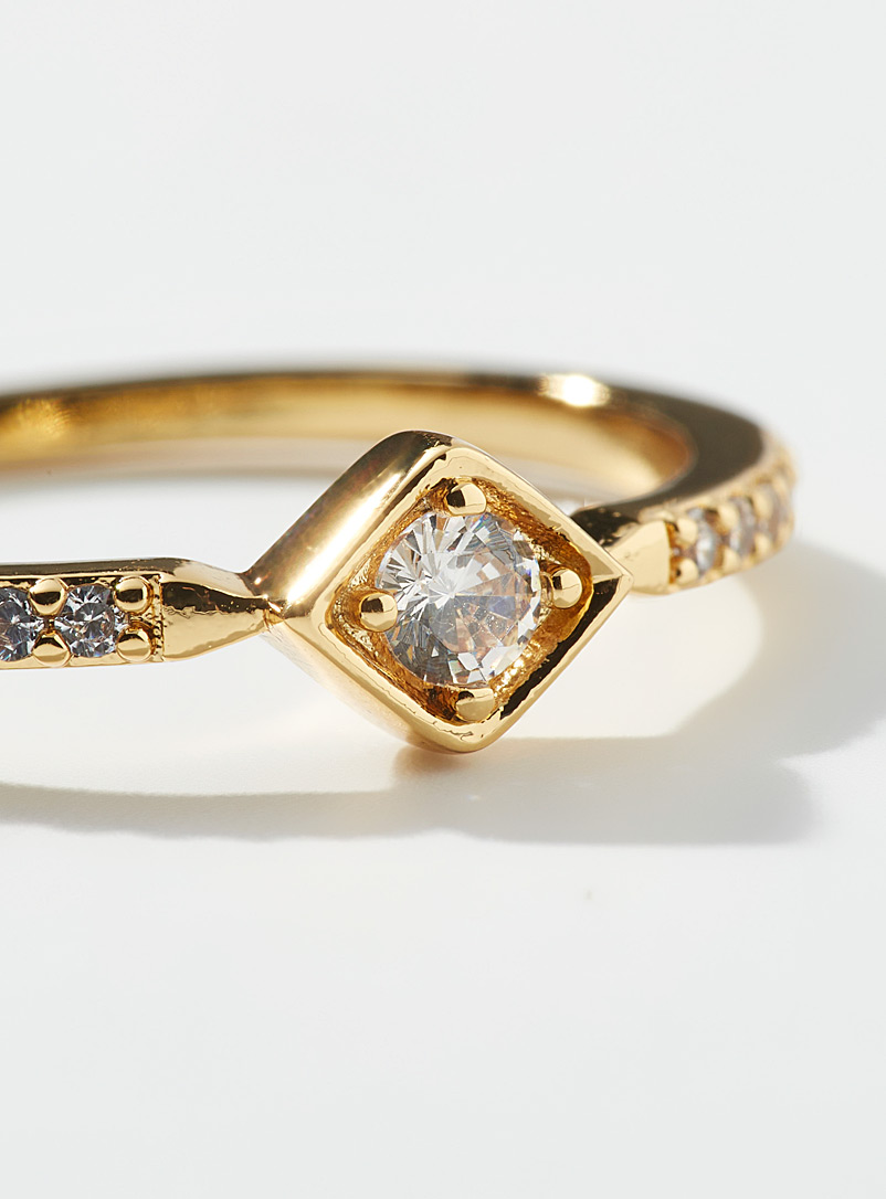Crystal diamond ring product image 2