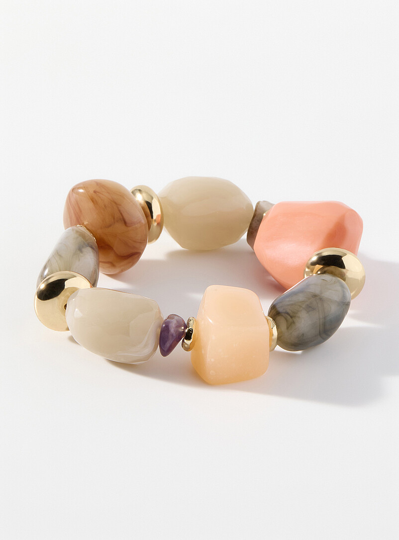 Large Colourful Stone Bracelet