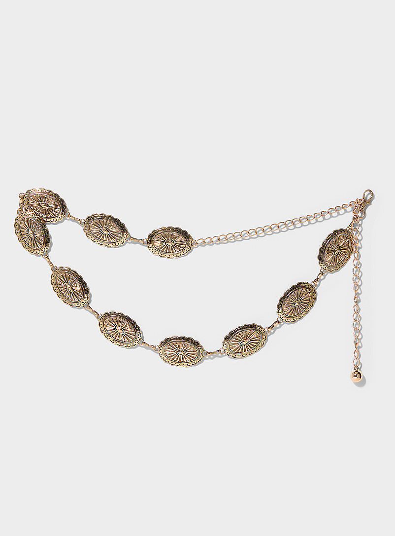 Openwork Medallion Belt