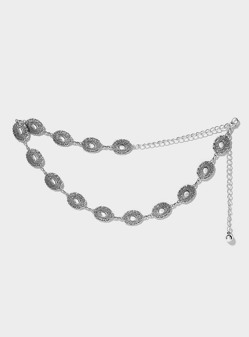Floral-medallion belt product image (primary)