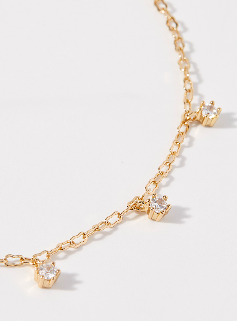 Crystal charm ankle chain product image 2