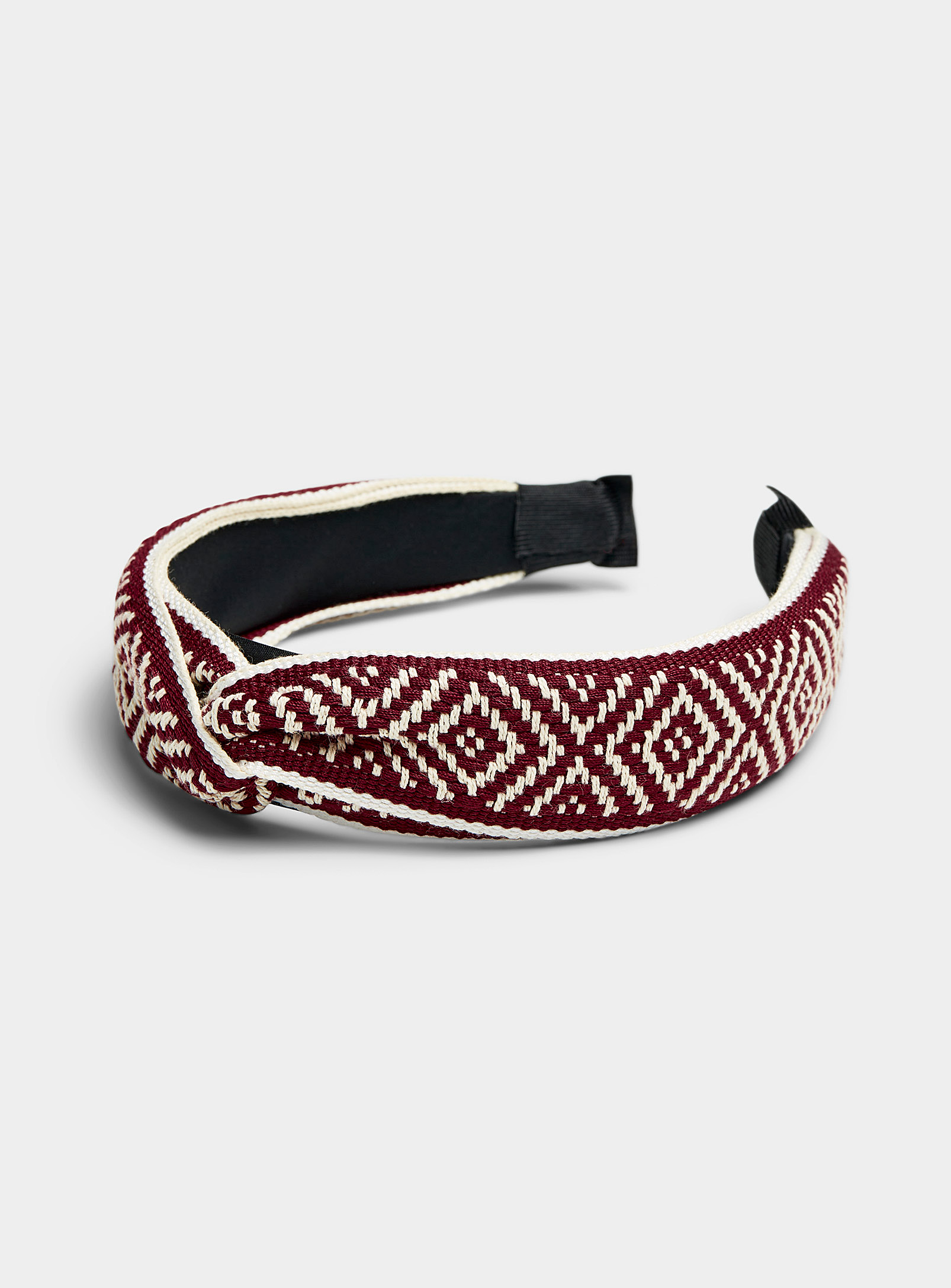 Simons - Women's Geometric boho knotted headband