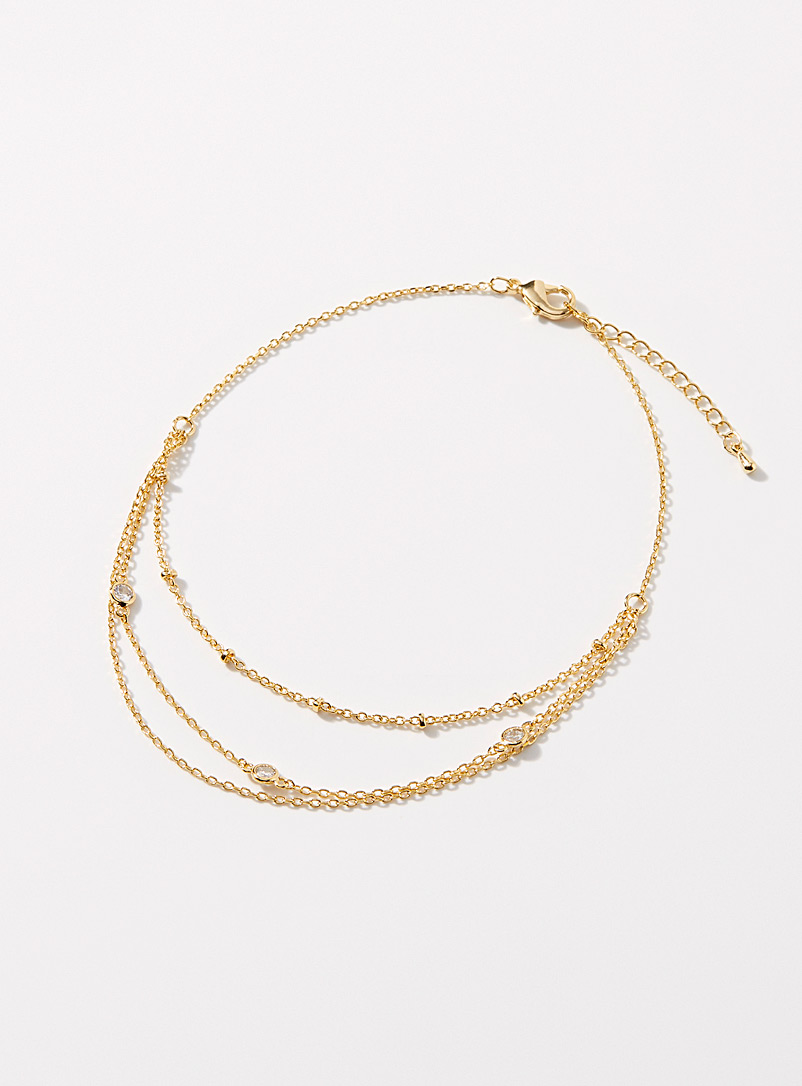 Triple Ankle Chain