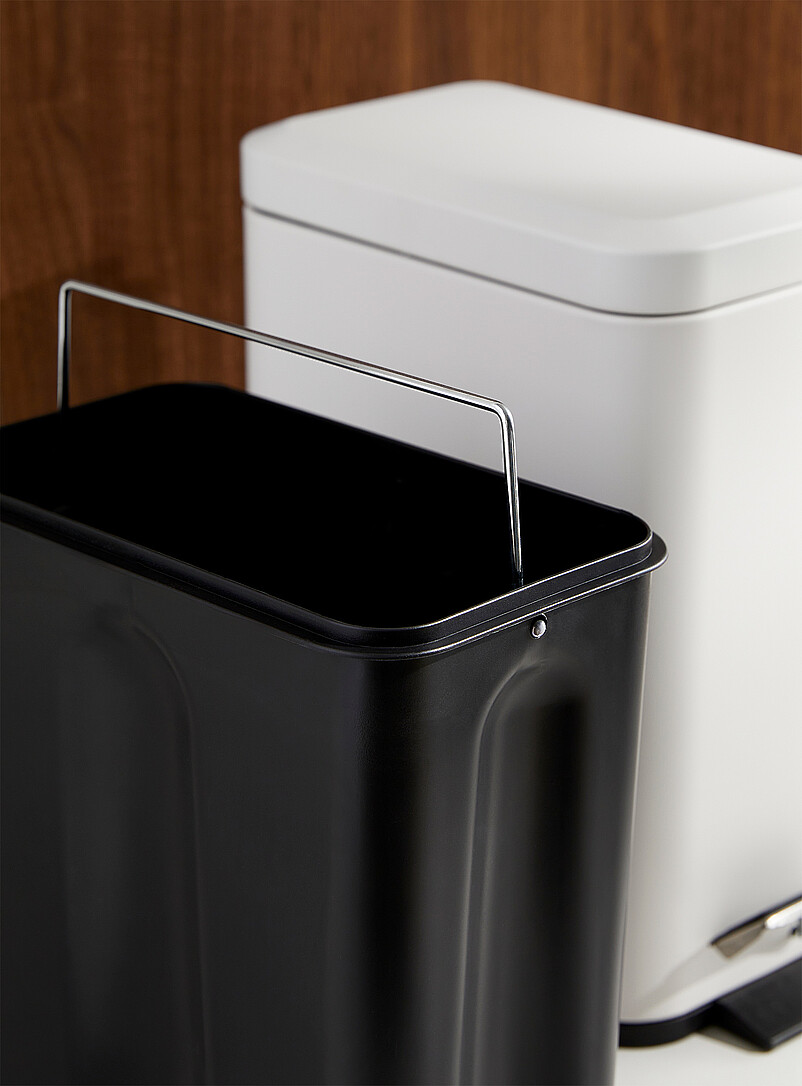 Simons Maison Black Rectangular soft-close bin