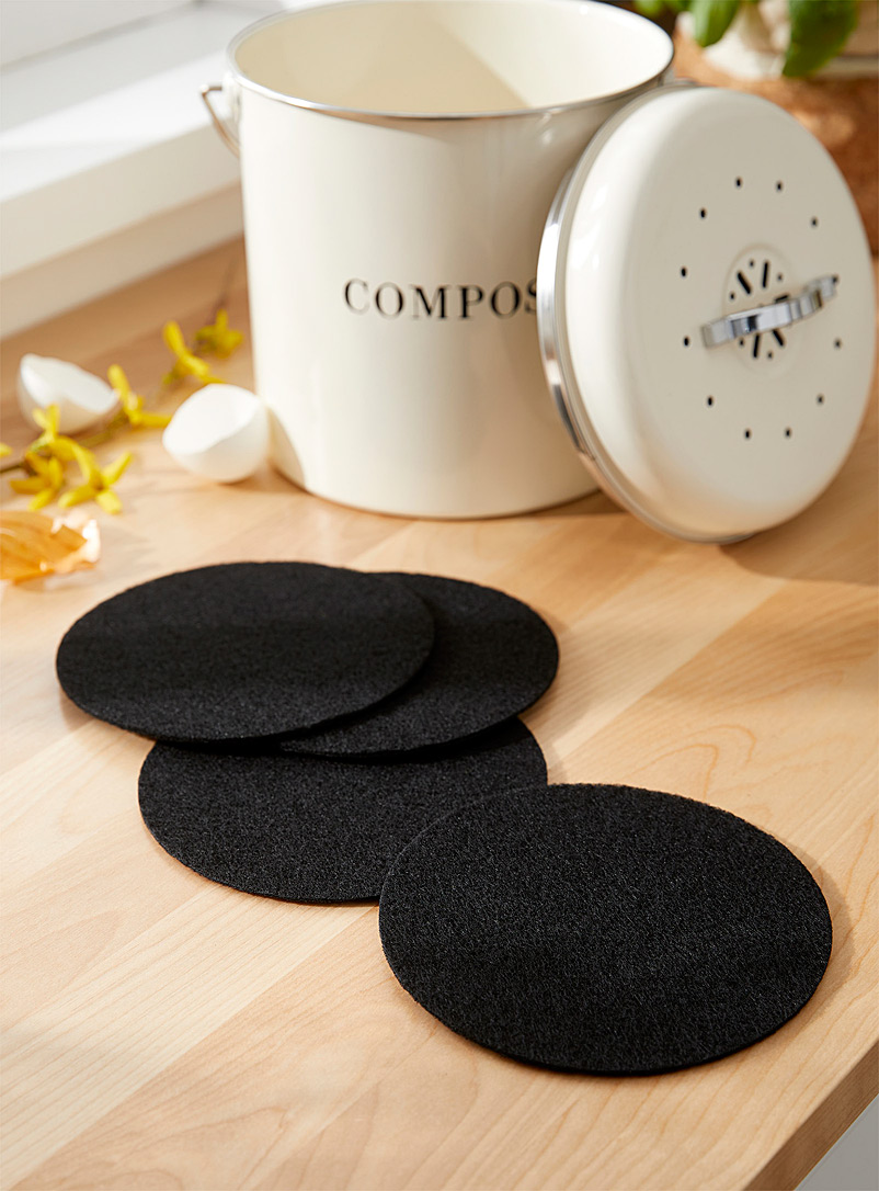 Round Carbon Filters For Compost Bin Set Of 4
