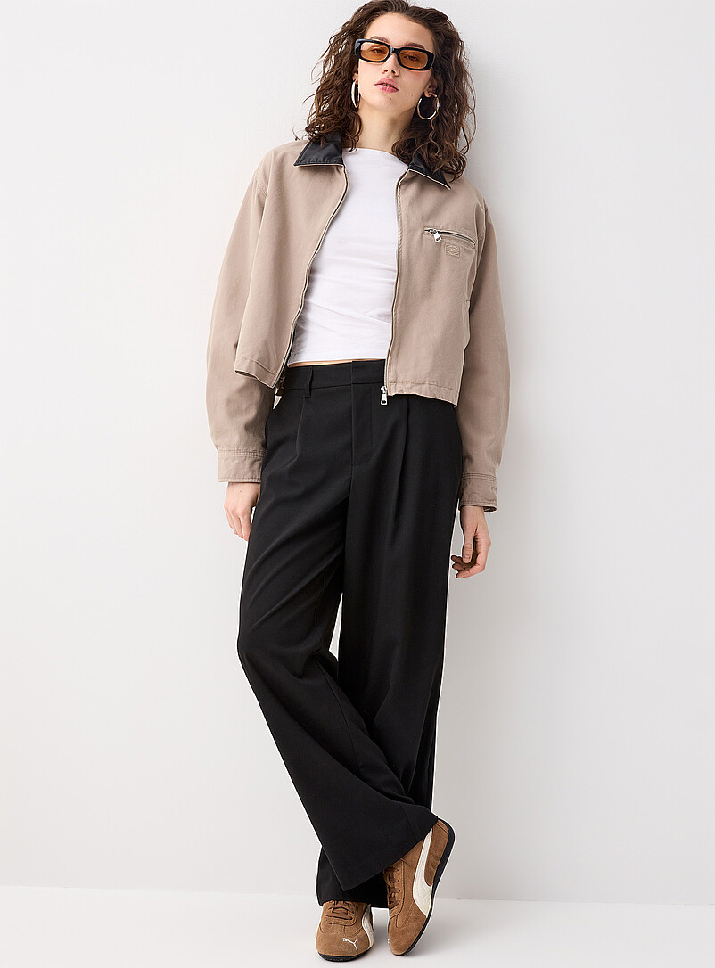 Corduroy collar cropped jacket product image 3