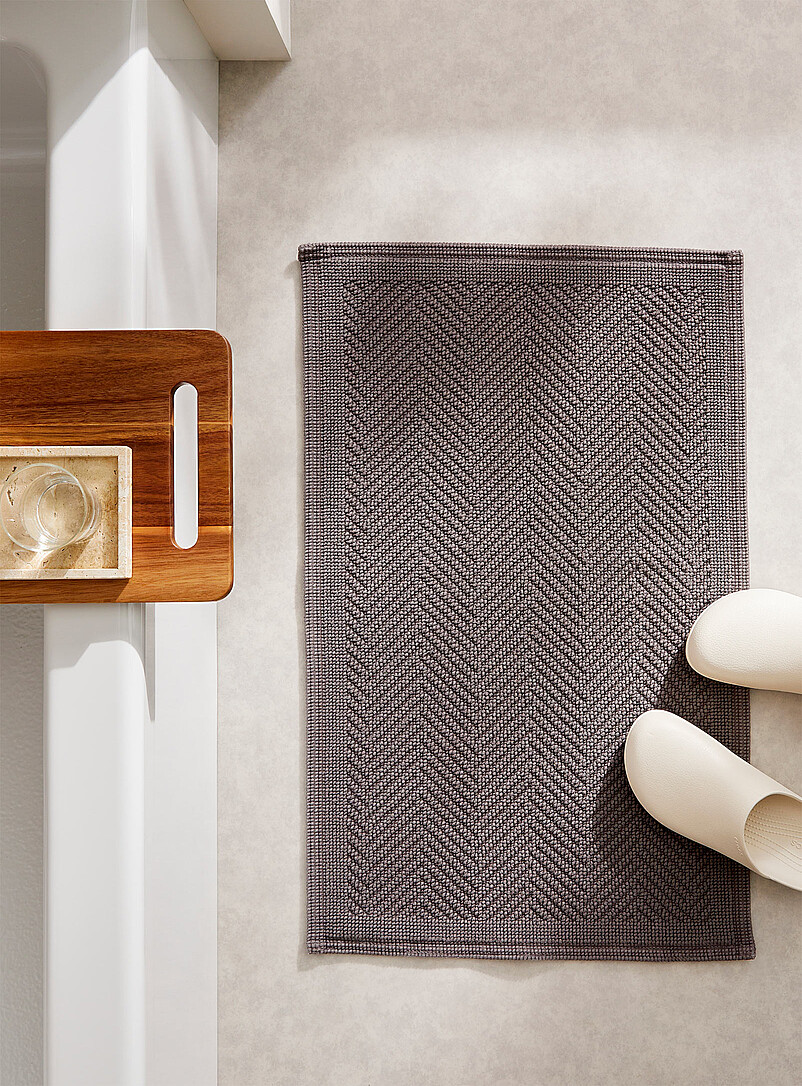 Embossed knots chevron bath mat 50 x 80 cm | Simons Maison | Bath Mats ...