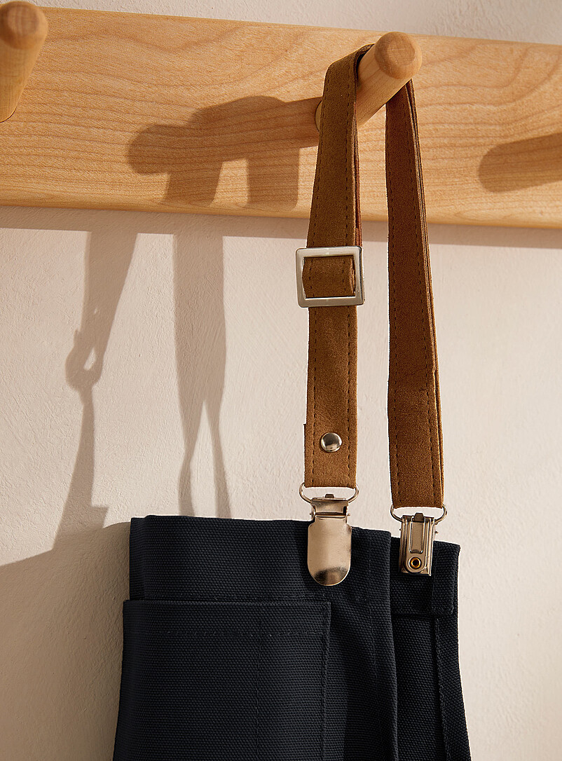 Suede accents coloured apron product image 2