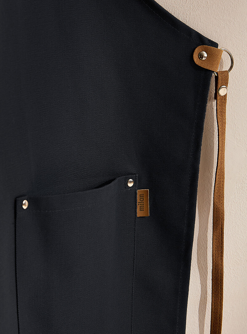 Suede accents coloured apron product image 3