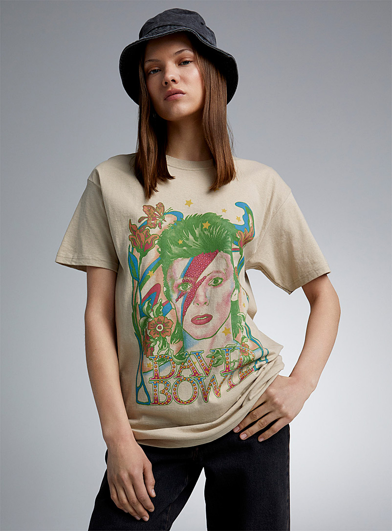 Twik: Le t-shirt David Bowie Sable pour femme