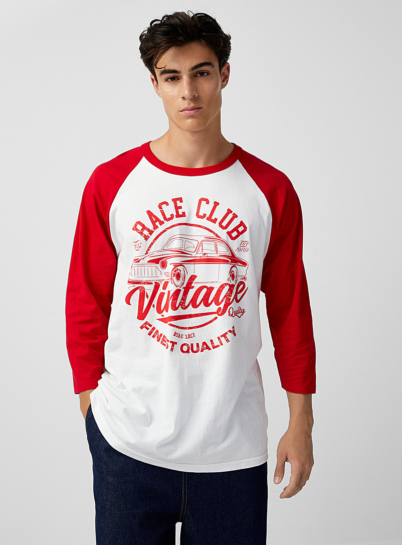 Le 31 Red Race Club retro T-shirt for men