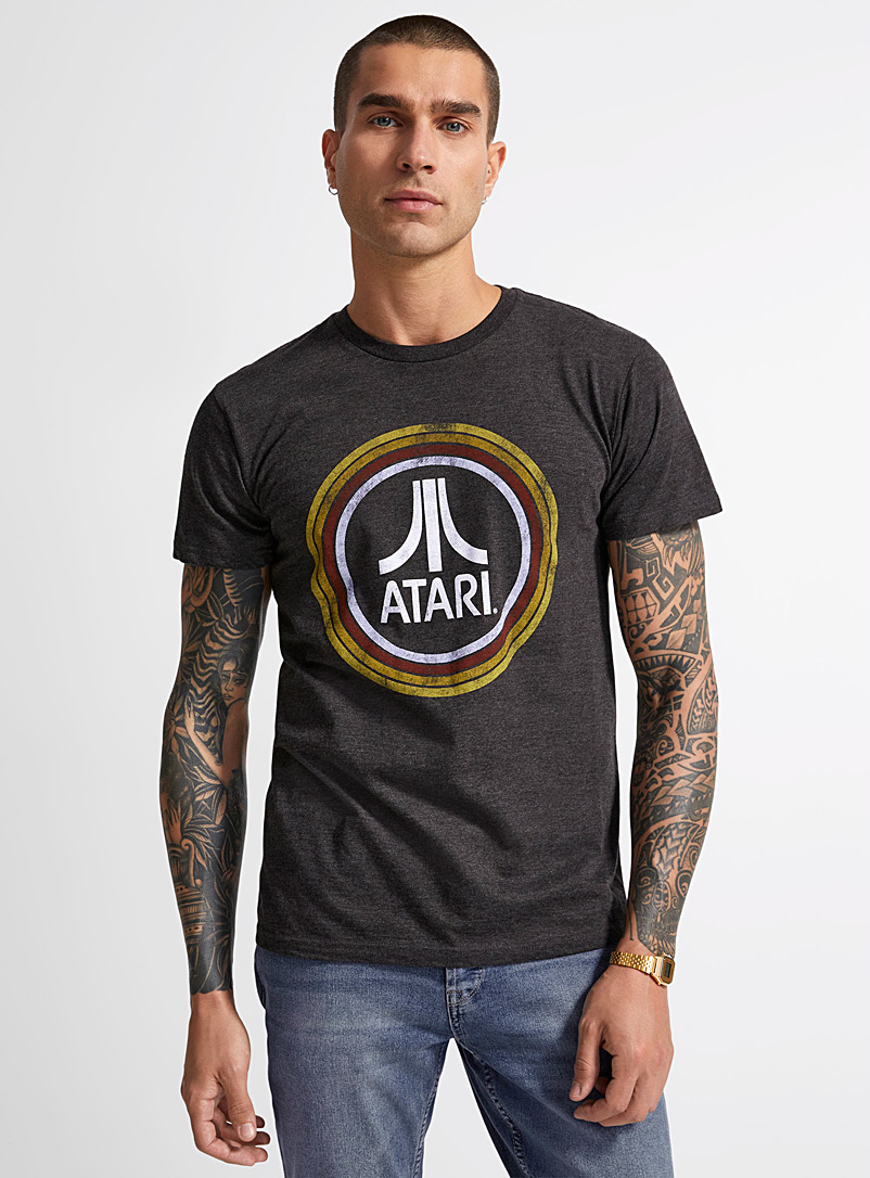 Le 31 Grey Vintage Atari T-shirt for men