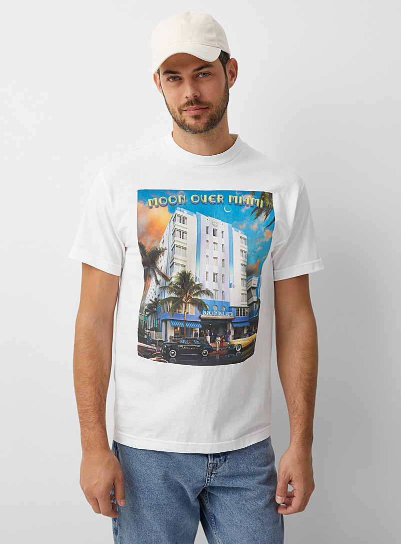 Le 31 White Moon over Miami T-shirt for men