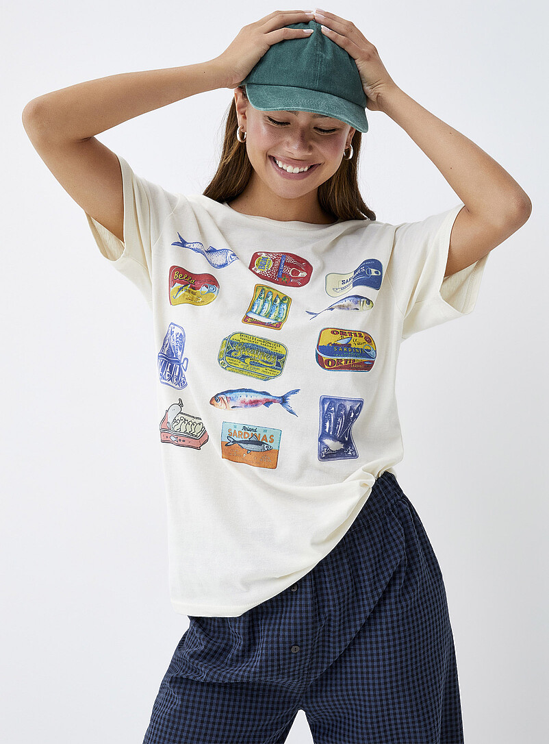 Sardines loose T-shirt product image (primary)